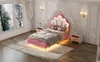 UnboxG Rosa Kinderbett 90x200 cm mit LED-Beleuchtung – Produktbild-Vorschau 4