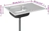 vidaXL Set lavello con scolapiatti argento 800x600x155 mm Anteprima dell’immagine prodotto 7