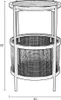 Housecraft Living Makato Beistelltisch Rund 30x30 cm Sand Produktbild-Vorschau 6