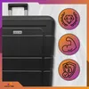 A close-up of a black suitcase with three circular icons on the right side highlighting product features. Anteprima dell’immagine prodotto