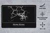 MuchoWow® Schreibtischunterlage Hongkong - Karte - Produktbild-Vorschau 2