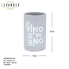 Flaschenkühler H21cm Beton Grau Weinkühler Spruch Zu Vino Produktbild-Vorschau 2
