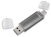 Hama USB-Stick Laeta Twin, USB 2.0, 128GB, Grau Produktbild-Vorschau 1