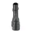BEAR-265 DemoniaCult Damen Plateaustiefeletten schwarz Produktbild-Vorschau 4