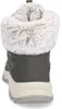 The back view of a green winter boot with white fur trim. Anteprima dell’immagine prodotto