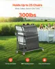SucceBuy 300 LBS Klappstuhl-Regalwagen für 25 Stühle, Produktbild-Vorschau 2