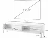 Selsey TV-Schrank Bemmi -  Lowboard, Weiß mit schwarzen Produktbild-Vorschau 7