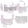 Gartensofa-set 10 pcs Schwarz Poly-Rattan Produktbild-Vorschau 11
