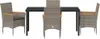 vidaXL Garten Essgruppe mit Kissen 5 pcs Grau Poly-Rattan Produktbild-Vorschau 7
