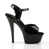 KISS-209 Damen Sandale von Pleaser, Schwarz Glanz , EU 35, Produktbild-Vorschau 5