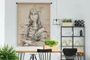 MuchoWow® Wandteppich Wandbehang Illustration der Mona Lisa Produktbild-Vorschau 3