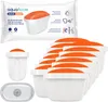 A product shot featuring a package of water filter cartridges and a single filter cartridge. Náhľad obrázku produktu