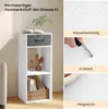 WOLTU Bücherregal mit 3 Ebenen, 1 Stoffschublade 2 Würfeln, Produktbild-Vorschau 7