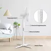 EXTRALINK Ventilator de Fuß, 3 Flügel, 3 Stufen de Produktbild-Vorschau 7