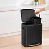 Relaxdays Mülleimer, 2 Fächer, 2x20 l, entnehmbare Produktbild-Vorschau 6