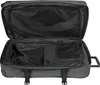 An open suitcase with its interior compartments visible. Produktbild-Vorschau