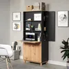Solution Schreibtisch mit Stauraum, Homeoffice blau, Eiche Produktbild-Vorschau 16