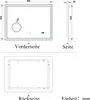 AICA LED Badspiegel 80x60cm mit Uhr Bluetooth Beschlagfrei Produktbild-Vorschau 8