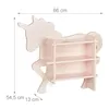Relaxdays Kinderregal Einhorn, 2 offene Fächer, Bücherregal Produktbild-Vorschau 4
