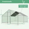 GIHAUVIA - Hühnerstall 3x4x2m Außenzaun Kleintierzaun Produktbild-Vorschau 6