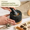 Mörser aus Granit klein mit Stößel - Für ein feines Produktbild-Vorschau 2