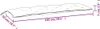 vidaXL Gartenbank-Auflage Blattmuster 150x50x7 cm Produktbild-Vorschau 7