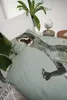 SNURK Bio-Baumwoll-Bettwäsche-Garnitur Dino Jurassic Green Produktbild-Vorschau 5