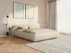 Selsey Shels Low – Polsterbett 180x200, Bouclé, Hellbeige Produktbild-Vorschau 3