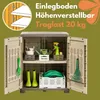 Gartenschrank Wetterfest Outdoor Kunststoff Schrank Produktbild-Vorschau 3