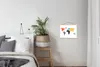 MuchoWow® Textilposter Karte - Welt - Einfach 40x30 cm mit Produktbild-Vorschau 3