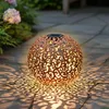 Sfera decorativa solare in metallo - Ø 28,5 cm - bianco Anteprima dell’immagine prodotto 3