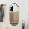 Wandspiegel 30x70 cm Glas Oval Produktbild-Vorschau 2