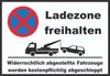 Parken verboten Ladezone freihalten Schild A1 Rückseite Produktbild-Vorschau 1