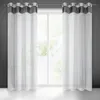 Gardine JASPER weiß 140x250 cm  Ösen Ösenvorhang Produktbild-Vorschau 1