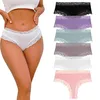 Damen Slips 3er Set mit Spitze, Baumwolle, gerippt S-XL, Produktbild-Vorschau 1