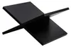 IvoQ Bücherständer – Schwarz – X-Form – Holz – 33x29x19,5 Produktbild-Vorschau 6