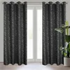 Vorhang EVI schwarz silber  140x250 cm  Ösen Ösenvorhang Produktbild-Vorschau 1