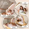 Dosel cama casita 135x360 cm beige claro sin aplicación Vista previa de la imagen del producto 3