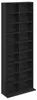 vidaXL CD Regal Schwarze Eiche 65 x 23,5 x 175 cm Produktbild-Vorschau 1