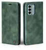 A green flip cover phone case for a Nokia G22, shown from two angles. Produktbild-Vorschau