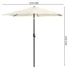 Składany parasol ogrodowy balkonowy regulowany 210 cm Podgląd zdjęcia produktu 6