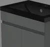 Badmöbel set 60cm Anthrazit Matt Badezimmermöbel Produktbild-Vorschau 4