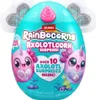 A teal-colored egg-shaped toy packaging with pink accents and illustrations of axolotl-like creatures. Anteprima dell’immagine prodotto