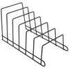 A black wire dish rack with multiple slots for organizing plates or lids. Produktbild-Vorschau
