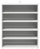 vidaXL Skriňa na topánky biela 60x35x70 cm Drevo Materiál Náhľad obrázku produktu 4