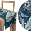 Tischläufer mit Muster 40 x 220 cm Große Blätter und Vögel Produktbild-Vorschau 2