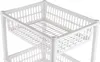 plast team Aufbewahrungs-Trolley mit 3 Körben weiß Produktbild-Vorschau 4