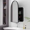 A bathroom vanity with a sink, faucet, and a mirrored cabinet. Produktbild-Vorschau