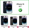 Stoßfeste Hülle für iPhone 15 und 2 Displayschutzfolien aus Produktbild-Vorschau 2