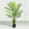 HOMCOM Grand palmier artificiel 120 cm, plante artificielle Voir les images du produit 3